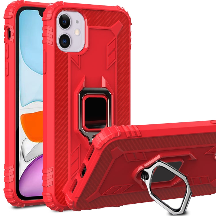 Carbon Fiber Protective Case with 360 Degree Rotating Ring Holder, For Samsung Galaxy A21 (US), For Samsung Galaxy A71 (5G), For Samsung Galaxy A51 (5G), For Xiaomi Mi 10 Lite / Youth (5G), For Xiaomi Redmi 9A, For Xiaomi Redmi 9C, For Huawei Y6p������...