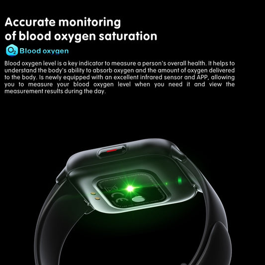 QS16 Pro 1.83 inch BT5.0 Smart Sport Watch, Support Bluetooth Call / Sleep / Blood Oxygen / Temperature / Heart Rate / Blood Pressure Health Monitor