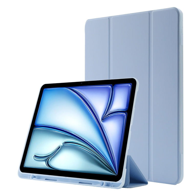 Skin Feel Tri-fold Leather Tablet Case with Pen Slot, For iPad Air 11 2025 / 2024, For iPad Air 13 2025 / 2024, For iPad Pro 13 2024, For iPad Pro 11 2024