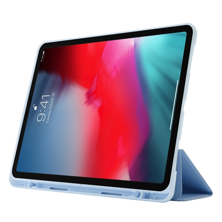 Skin Feel Tri-fold Leather Tablet Case with Pen Slot, For iPad Air 11 2025 / 2024, For iPad Air 13 2025 / 2024, For iPad Pro 13 2024, For iPad Pro 11 2024