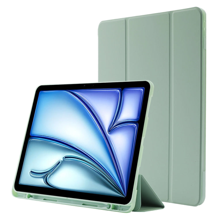 Skin Feel Tri-fold Leather Tablet Case with Pen Slot, For iPad Air 11 2025 / 2024, For iPad Air 13 2025 / 2024, For iPad Pro 13 2024, For iPad Pro 11 2024