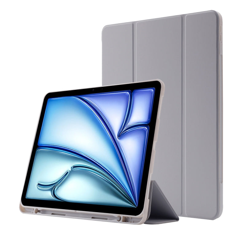 Skin Feel Tri-fold Leather Tablet Case with Pen Slot, For iPad Air 11 2025 / 2024, For iPad Air 13 2025 / 2024, For iPad Pro 13 2024, For iPad Pro 11 2024