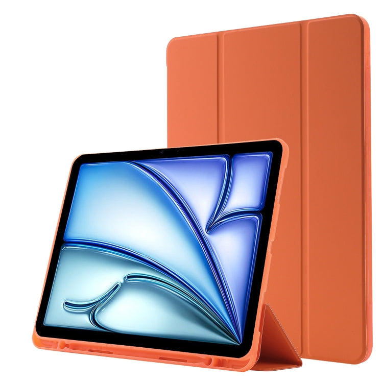 Skin Feel Tri-fold Leather Tablet Case with Pen Slot, For iPad Air 11 2025 / 2024, For iPad Air 13 2025 / 2024, For iPad Pro 13 2024, For iPad Pro 11 2024