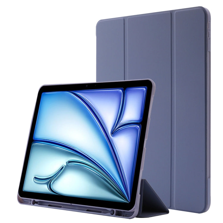 Skin Feel Tri-fold Leather Tablet Case with Pen Slot, For iPad Air 11 2025 / 2024, For iPad Air 13 2025 / 2024, For iPad Pro 13 2024, For iPad Pro 11 2024