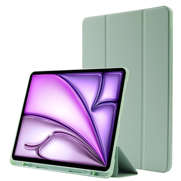 Skin Feel Tri-fold Leather Tablet Case with Pen Slot, For iPad Air 11 2025 / 2024, For iPad Air 13 2025 / 2024, For iPad Pro 13 2024, For iPad Pro 11 2024
