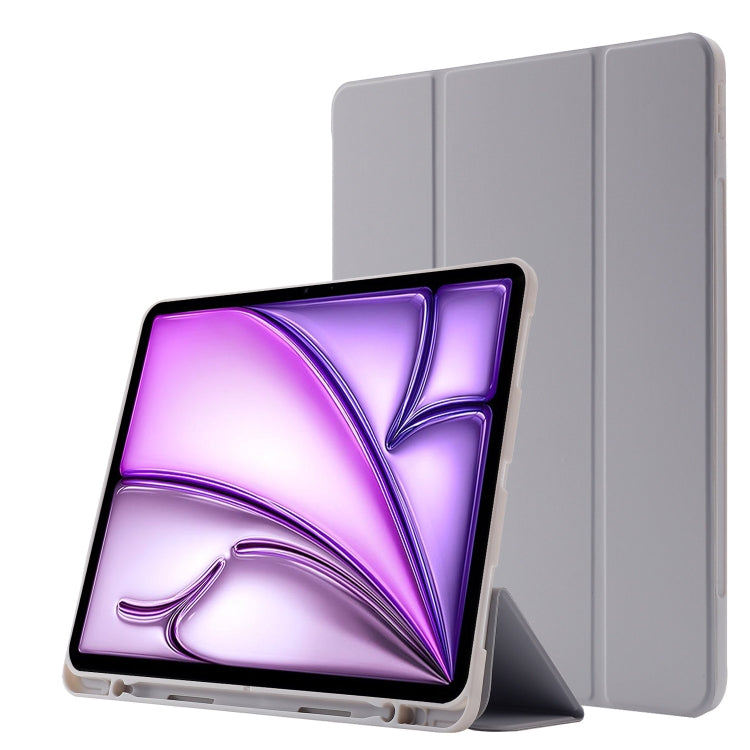 Skin Feel Tri-fold Leather Tablet Case with Pen Slot, For iPad Air 11 2025 / 2024, For iPad Air 13 2025 / 2024, For iPad Pro 13 2024, For iPad Pro 11 2024