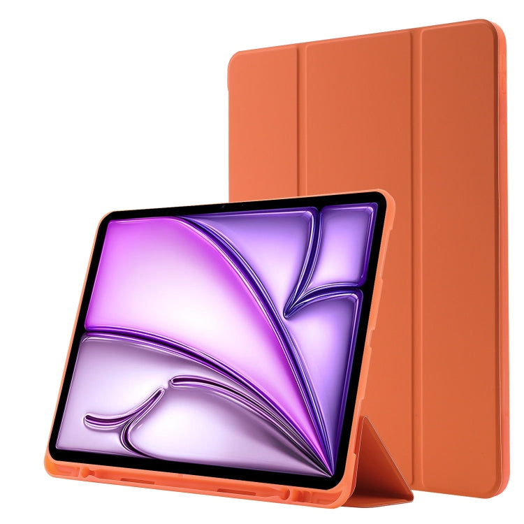 Skin Feel Tri-fold Leather Tablet Case with Pen Slot, For iPad Air 11 2025 / 2024, For iPad Air 13 2025 / 2024, For iPad Pro 13 2024, For iPad Pro 11 2024