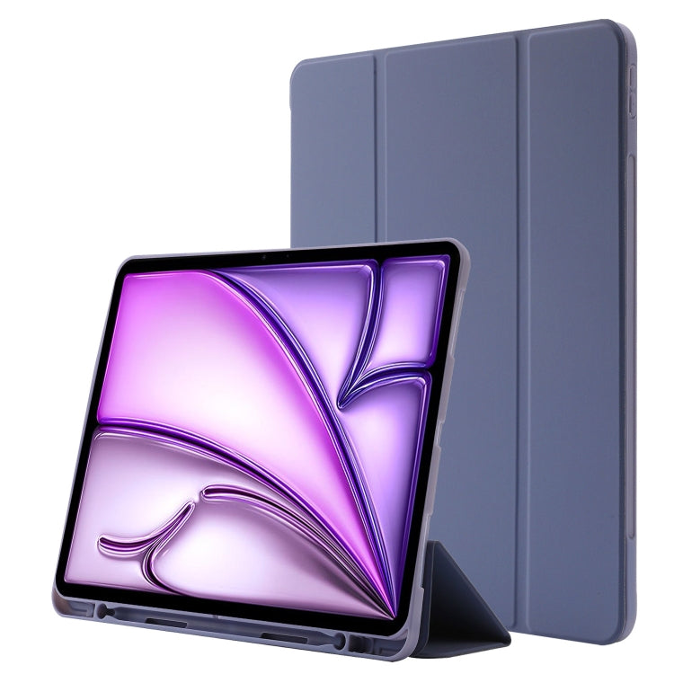 Skin Feel Tri-fold Leather Tablet Case with Pen Slot, For iPad Air 11 2025 / 2024, For iPad Air 13 2025 / 2024, For iPad Pro 13 2024, For iPad Pro 11 2024