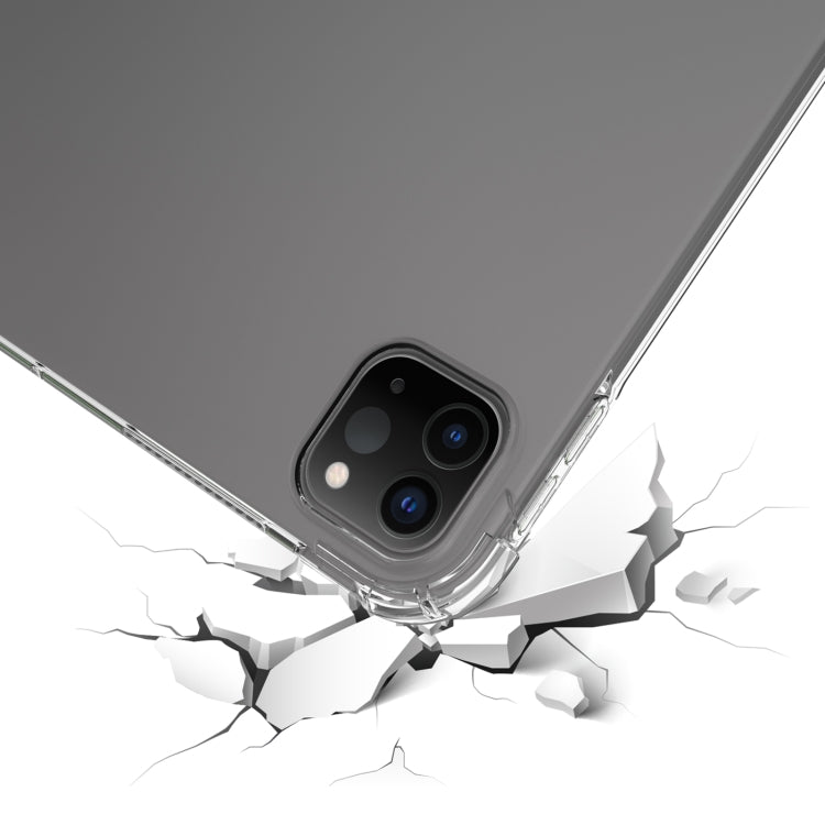 Highly Transparent TPU Full Thicken Corners Shockproof Protective Case with Pen Slot, For iPad Pro 13 2024, For iPad Pro 11 2024