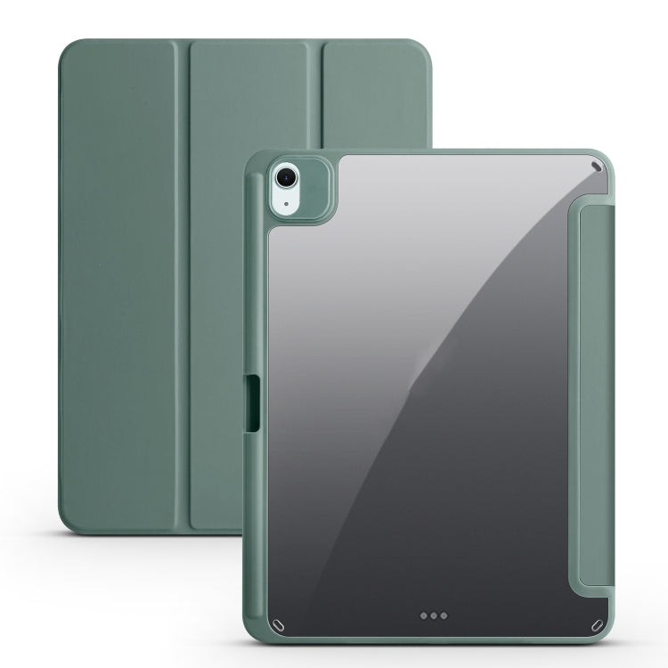 Acrylic 3-folding Smart Leather Tablet Case, For iPad Air 11 2024 / 2025, For iPad Pro 13 2024, For iPad Pro 11 2024