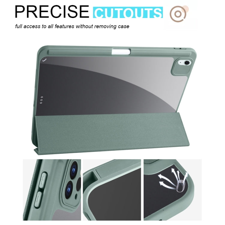 Acrylic 3-folding Smart Leather Tablet Case, For iPad Air 11 2024 / 2025, For iPad Pro 13 2024, For iPad Pro 11 2024