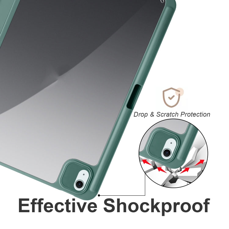 Acrylic 3-folding Smart Leather Tablet Case, For iPad Air 11 2024 / 2025, For iPad Pro 13 2024, For iPad Pro 11 2024