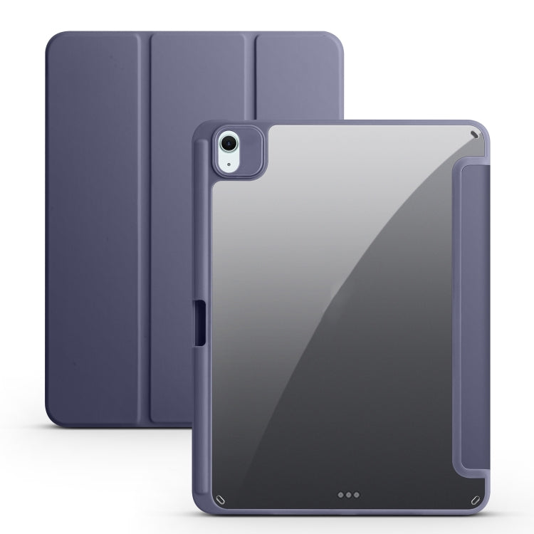 Acrylic 3-folding Smart Leather Tablet Case, For iPad Air 11 2024 / 2025, For iPad Pro 13 2024, For iPad Pro 11 2024