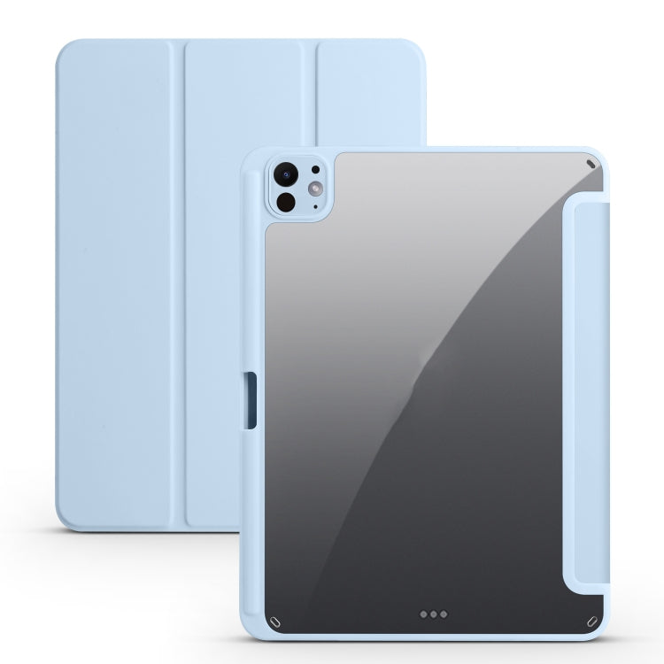 Acrylic 3-folding Smart Leather Tablet Case, For iPad Air 11 2024 / 2025, For iPad Pro 13 2024, For iPad Pro 11 2024