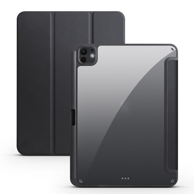Acrylic 3-folding Smart Leather Tablet Case, For iPad Air 11 2024 / 2025, For iPad Pro 13 2024, For iPad Pro 11 2024