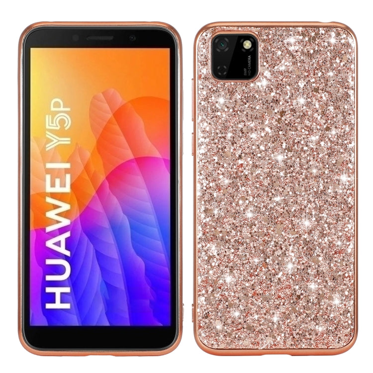 Glitter Powder Shockproof TPU Protective Case, For Huawei P Smart(2020), For Huawei P40 Pro Plus, For Huawei Y5P