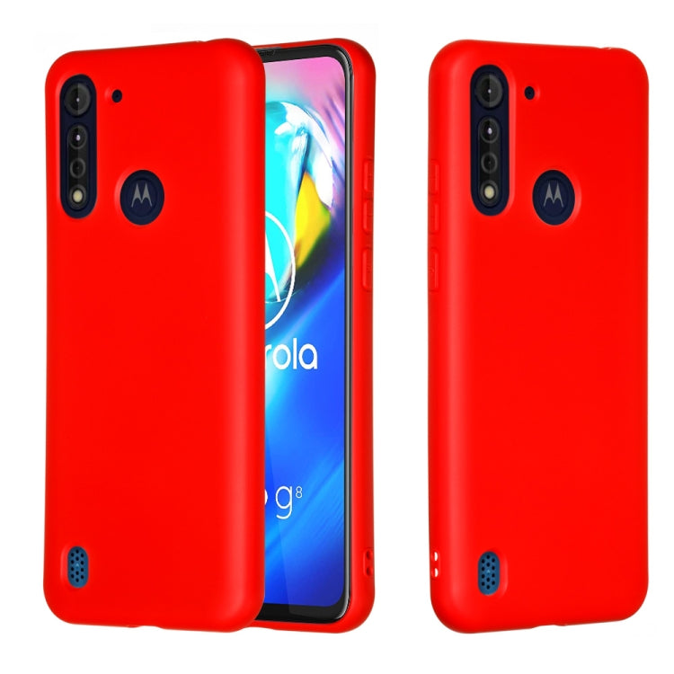 Pure Color Liquid Silicone Shockproof Full Coverage Protective Case, For Motorola Moto E6s (2020), For Motorola Moto G8 Power, For Xiaomi Redmi 9, For Xiaomi Redmi 9C