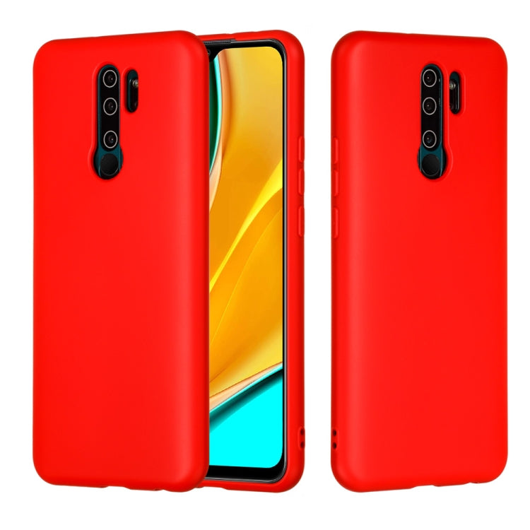 Pure Color Liquid Silicone Shockproof Full Coverage Protective Case, For Motorola Moto E6s (2020), For Motorola Moto G8 Power, For Xiaomi Redmi 9, For Xiaomi Redmi 9C