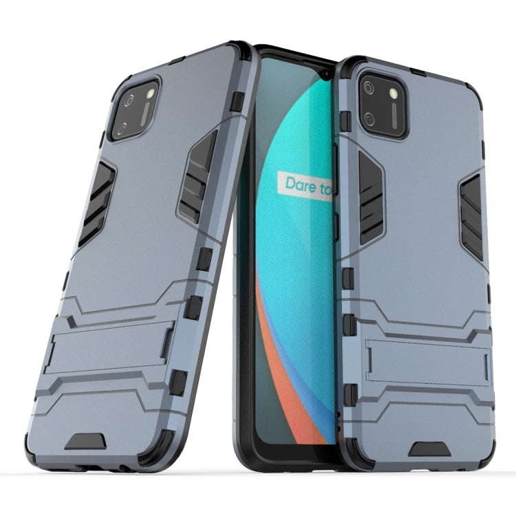 PC + TPU Shockproof Protective Case with Invisible Holder, For iPhone 12 / 12 Pro, For iPhone 12 mini, For OPPO Realme C11, For Vivo X50 Pro+, For Samsung Galaxy M01