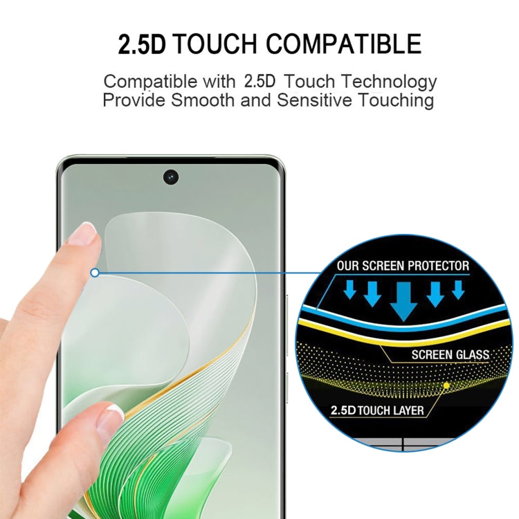 Full Glue 9H HD 3D Curved Edge Tempered Glass Film, For vivo V40 Pro / T3 Ultra, For vivo S19 Pro / V40