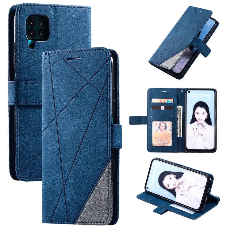 Skin Feel Splicing Horizontal Flip Leather Case with Holder & Card Slots & Wallet & Photo Frame, For Huawei P40 Lite, For Huawei Mate 20 Lite, For Huawei Honor 10 Lite, For Huawei Y5p / Honor 9s, For Huawei Honor 9A, For Huawei nova 7 SE���������������...