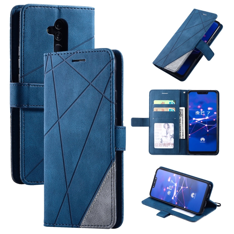 Skin Feel Splicing Horizontal Flip Leather Case with Holder & Card Slots & Wallet & Photo Frame, For Huawei P40 Lite, For Huawei Mate 20 Lite, For Huawei Honor 10 Lite, For Huawei Y5p / Honor 9s, For Huawei Honor 9A, For Huawei nova 7 SE���������������...