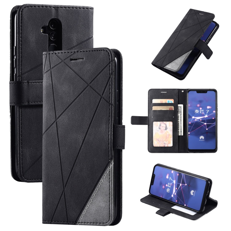 Skin Feel Splicing Horizontal Flip Leather Case with Holder & Card Slots & Wallet & Photo Frame, For Huawei P40 Lite, For Huawei Mate 20 Lite, For Huawei Honor 10 Lite, For Huawei Y5p / Honor 9s, For Huawei Honor 9A, For Huawei nova 7 SE���������������...