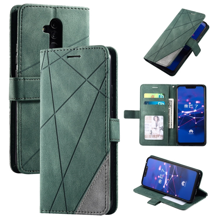 Skin Feel Splicing Horizontal Flip Leather Case with Holder & Card Slots & Wallet & Photo Frame, For Huawei P40 Lite, For Huawei Mate 20 Lite, For Huawei Honor 10 Lite, For Huawei Y5p / Honor 9s, For Huawei Honor 9A, For Huawei nova 7 SE���������������...