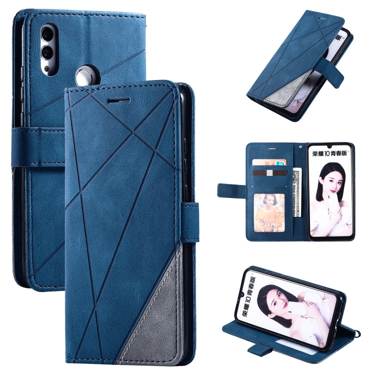 Skin Feel Splicing Horizontal Flip Leather Case with Holder & Card Slots & Wallet & Photo Frame, For Huawei P40 Lite, For Huawei Mate 20 Lite, For Huawei Honor 10 Lite, For Huawei Y5p / Honor 9s, For Huawei Honor 9A, For Huawei nova 7 SE���������������...