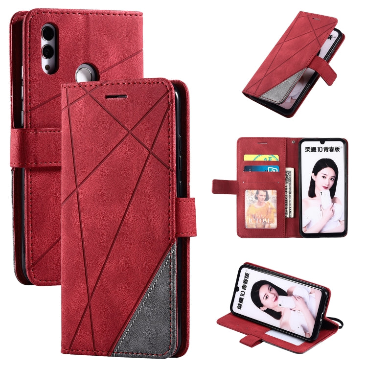 Skin Feel Splicing Horizontal Flip Leather Case with Holder & Card Slots & Wallet & Photo Frame, For Huawei P40 Lite, For Huawei Mate 20 Lite, For Huawei Honor 10 Lite, For Huawei Y5p / Honor 9s, For Huawei Honor 9A, For Huawei nova 7 SE���������������...