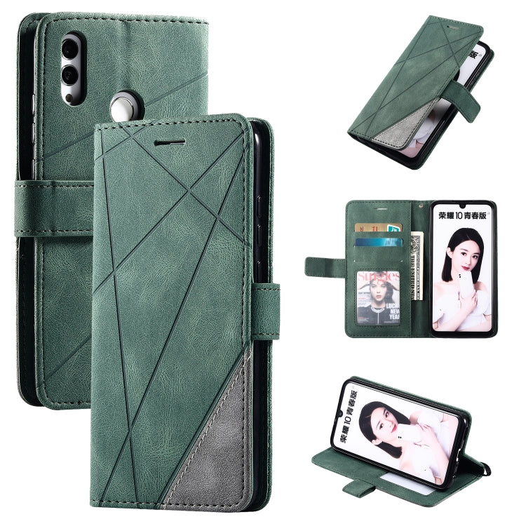 Skin Feel Splicing Horizontal Flip Leather Case with Holder & Card Slots & Wallet & Photo Frame, For Huawei P40 Lite, For Huawei Mate 20 Lite, For Huawei Honor 10 Lite, For Huawei Y5p / Honor 9s, For Huawei Honor 9A, For Huawei nova 7 SE���������������...