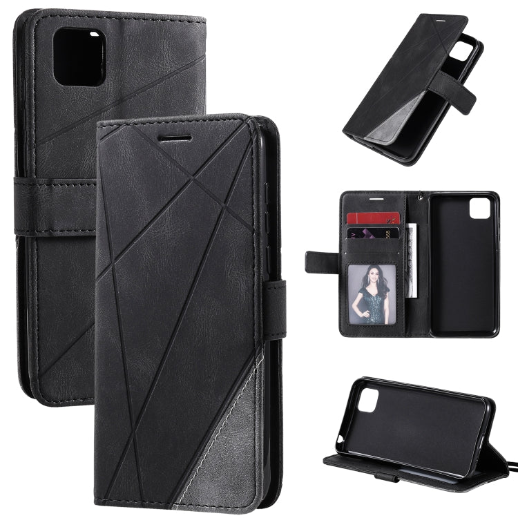 Skin Feel Splicing Horizontal Flip Leather Case with Holder & Card Slots & Wallet & Photo Frame, For Huawei P40 Lite, For Huawei Mate 20 Lite, For Huawei Honor 10 Lite, For Huawei Y5p / Honor 9s, For Huawei Honor 9A, For Huawei nova 7 SE���������������...