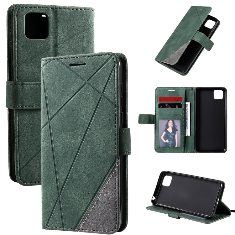 Skin Feel Splicing Horizontal Flip Leather Case with Holder & Card Slots & Wallet & Photo Frame, For Huawei P40 Lite, For Huawei Mate 20 Lite, For Huawei Honor 10 Lite, For Huawei Y5p / Honor 9s, For Huawei Honor 9A, For Huawei nova 7 SE���������������...