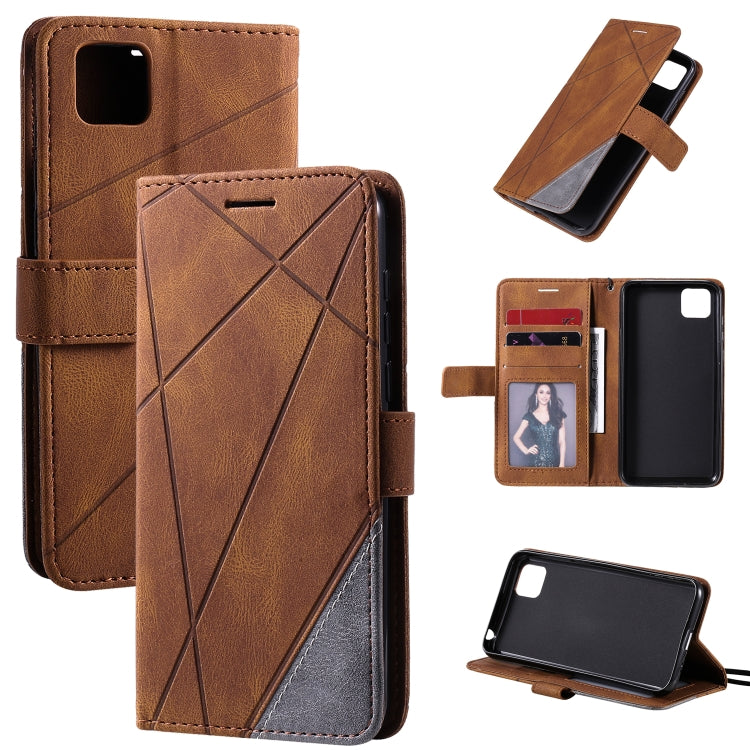 Skin Feel Splicing Horizontal Flip Leather Case with Holder & Card Slots & Wallet & Photo Frame, For Huawei P40 Lite, For Huawei Mate 20 Lite, For Huawei Honor 10 Lite, For Huawei Y5p / Honor 9s, For Huawei Honor 9A, For Huawei nova 7 SE���������������...