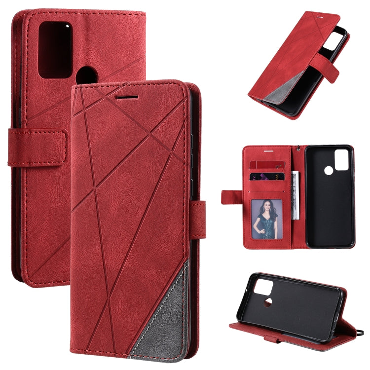 Skin Feel Splicing Horizontal Flip Leather Case with Holder & Card Slots & Wallet & Photo Frame, For Huawei P40 Lite, For Huawei Mate 20 Lite, For Huawei Honor 10 Lite, For Huawei Y5p / Honor 9s, For Huawei Honor 9A, For Huawei nova 7 SE���������������...