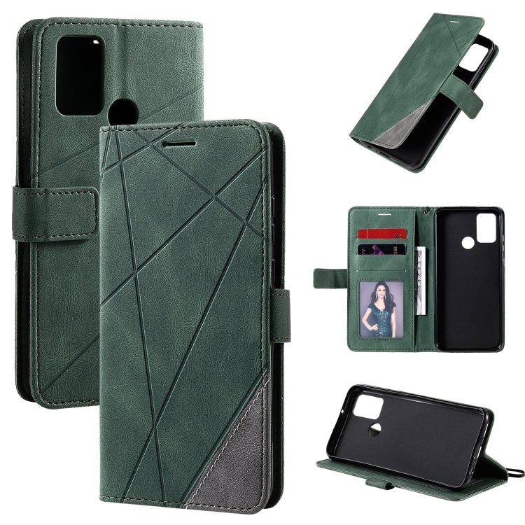 Skin Feel Splicing Horizontal Flip Leather Case with Holder & Card Slots & Wallet & Photo Frame, For Huawei P40 Lite, For Huawei Mate 20 Lite, For Huawei Honor 10 Lite, For Huawei Y5p / Honor 9s, For Huawei Honor 9A, For Huawei nova 7 SE���������������...