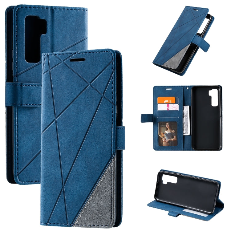 Skin Feel Splicing Horizontal Flip Leather Case with Holder & Card Slots & Wallet & Photo Frame, For Huawei P40 Lite, For Huawei Mate 20 Lite, For Huawei Honor 10 Lite, For Huawei Y5p / Honor 9s, For Huawei Honor 9A, For Huawei nova 7 SE���������������...