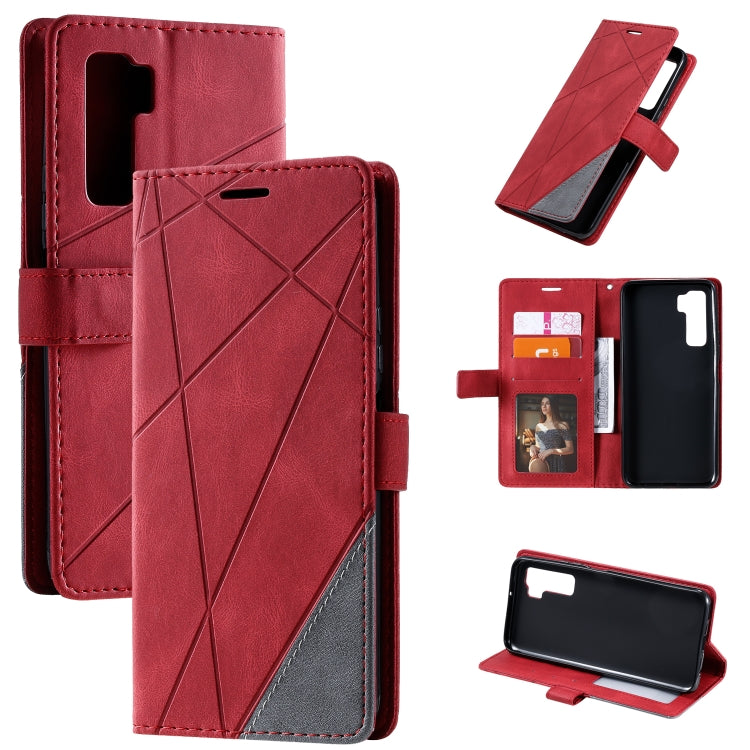 Skin Feel Splicing Horizontal Flip Leather Case with Holder & Card Slots & Wallet & Photo Frame, For Huawei P40 Lite, For Huawei Mate 20 Lite, For Huawei Honor 10 Lite, For Huawei Y5p / Honor 9s, For Huawei Honor 9A, For Huawei nova 7 SE���������������...