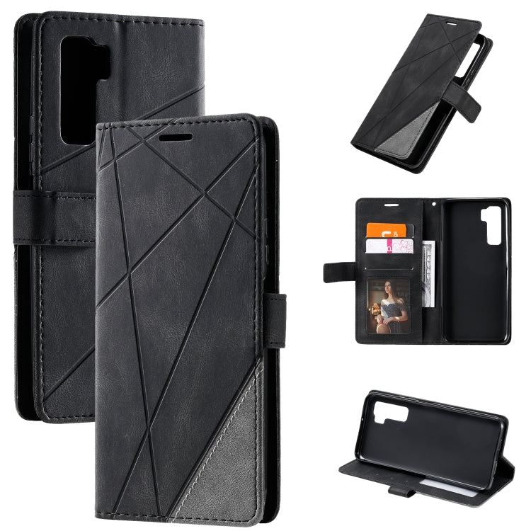 Skin Feel Splicing Horizontal Flip Leather Case with Holder & Card Slots & Wallet & Photo Frame, For Huawei P40 Lite, For Huawei Mate 20 Lite, For Huawei Honor 10 Lite, For Huawei Y5p / Honor 9s, For Huawei Honor 9A, For Huawei nova 7 SE���������������...
