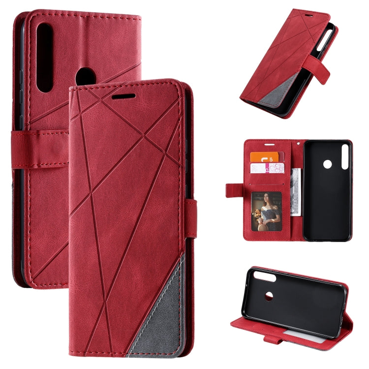 Skin Feel Splicing Horizontal Flip Leather Case with Holder & Card Slots & Wallet & Photo Frame, For Huawei P40 Lite, For Huawei Mate 20 Lite, For Huawei Honor 10 Lite, For Huawei Y5p / Honor 9s, For Huawei Honor 9A, For Huawei nova 7 SE���������������...