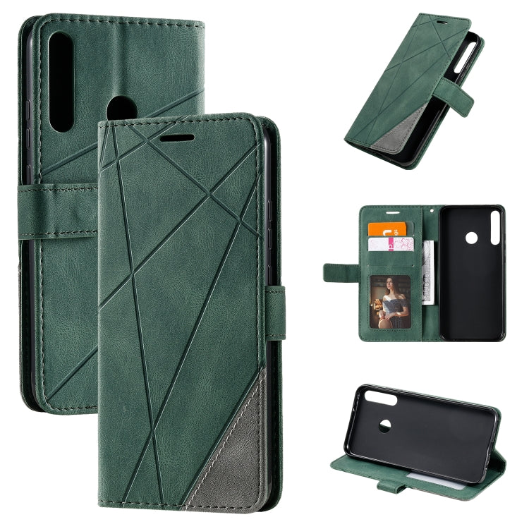 Skin Feel Splicing Horizontal Flip Leather Case with Holder & Card Slots & Wallet & Photo Frame, For Huawei P40 Lite, For Huawei Mate 20 Lite, For Huawei Honor 10 Lite, For Huawei Y5p / Honor 9s, For Huawei Honor 9A, For Huawei nova 7 SE���������������...