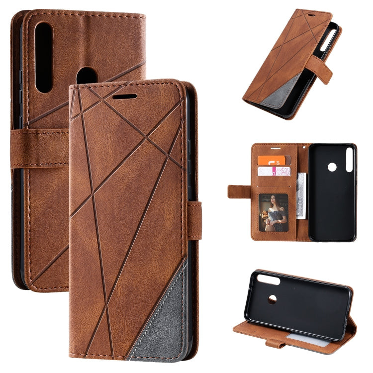 Skin Feel Splicing Horizontal Flip Leather Case with Holder & Card Slots & Wallet & Photo Frame, For Huawei P40 Lite, For Huawei Mate 20 Lite, For Huawei Honor 10 Lite, For Huawei Y5p / Honor 9s, For Huawei Honor 9A, For Huawei nova 7 SE���������������...