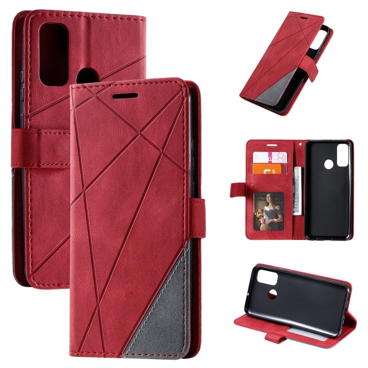 Skin Feel Splicing Horizontal Flip Leather Case with Holder & Card Slots & Wallet & Photo Frame, For Huawei P40 Lite, For Huawei Mate 20 Lite, For Huawei Honor 10 Lite, For Huawei Y5p / Honor 9s, For Huawei Honor 9A, For Huawei nova 7 SE���������������...