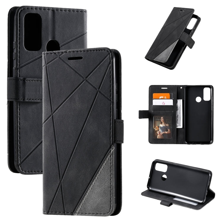 Skin Feel Splicing Horizontal Flip Leather Case with Holder & Card Slots & Wallet & Photo Frame, For Huawei P40 Lite, For Huawei Mate 20 Lite, For Huawei Honor 10 Lite, For Huawei Y5p / Honor 9s, For Huawei Honor 9A, For Huawei nova 7 SE���������������...