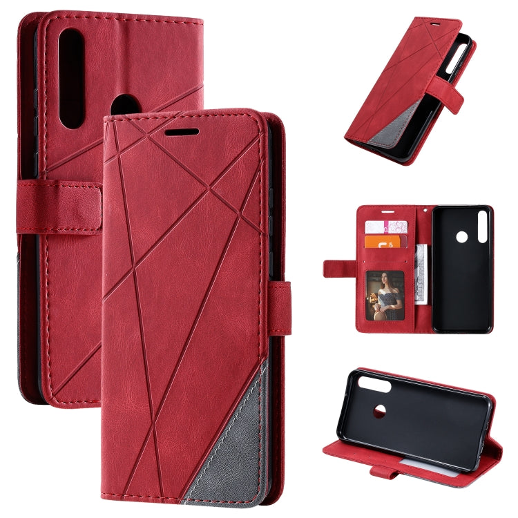 Skin Feel Splicing Horizontal Flip Leather Case with Holder & Card Slots & Wallet & Photo Frame, For Huawei P40 Lite, For Huawei Mate 20 Lite, For Huawei Honor 10 Lite, For Huawei Y5p / Honor 9s, For Huawei Honor 9A, For Huawei nova 7 SE���������������...