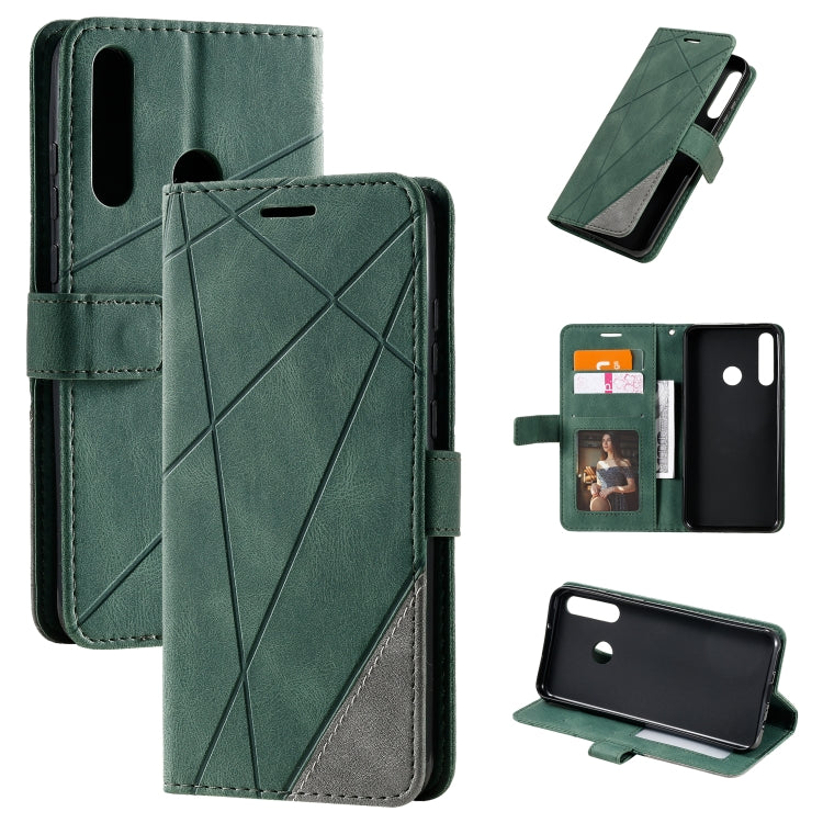 Skin Feel Splicing Horizontal Flip Leather Case with Holder & Card Slots & Wallet & Photo Frame, For Huawei P40 Lite, For Huawei Mate 20 Lite, For Huawei Honor 10 Lite, For Huawei Y5p / Honor 9s, For Huawei Honor 9A, For Huawei nova 7 SE���������������...