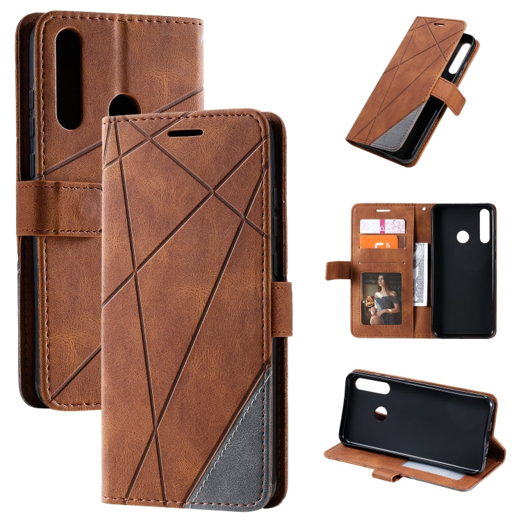 Skin Feel Splicing Horizontal Flip Leather Case with Holder & Card Slots & Wallet & Photo Frame, For Huawei P40 Lite, For Huawei Mate 20 Lite, For Huawei Honor 10 Lite, For Huawei Y5p / Honor 9s, For Huawei Honor 9A, For Huawei nova 7 SE���������������...