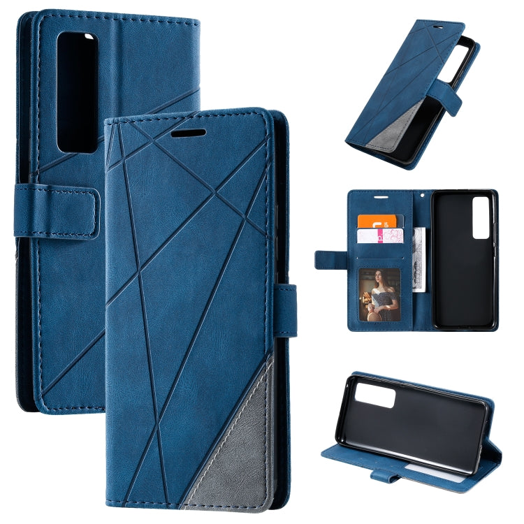 Skin Feel Splicing Horizontal Flip Leather Case with Holder & Card Slots & Wallet & Photo Frame, For Huawei P40 Lite, For Huawei Mate 20 Lite, For Huawei Honor 10 Lite, For Huawei Y5p / Honor 9s, For Huawei Honor 9A, For Huawei nova 7 SE���������������...