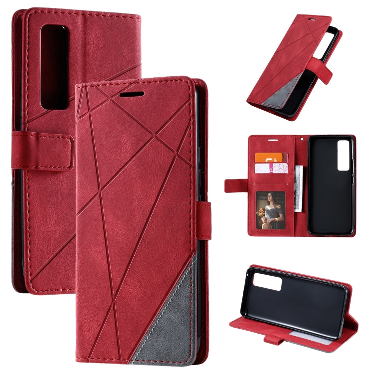 Skin Feel Splicing Horizontal Flip Leather Case with Holder & Card Slots & Wallet & Photo Frame, For Huawei P40 Lite, For Huawei Mate 20 Lite, For Huawei Honor 10 Lite, For Huawei Y5p / Honor 9s, For Huawei Honor 9A, For Huawei nova 7 SE���������������...
