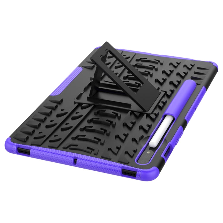 Tire Texture Shockproof TPU+PC Protective Case with Holder, For Samsung Galaxy Tab S8 / Galaxy Tab S7 T870 / T875, For Xiaomi Redmi 9A, For OPPO A52 / A72 / A92